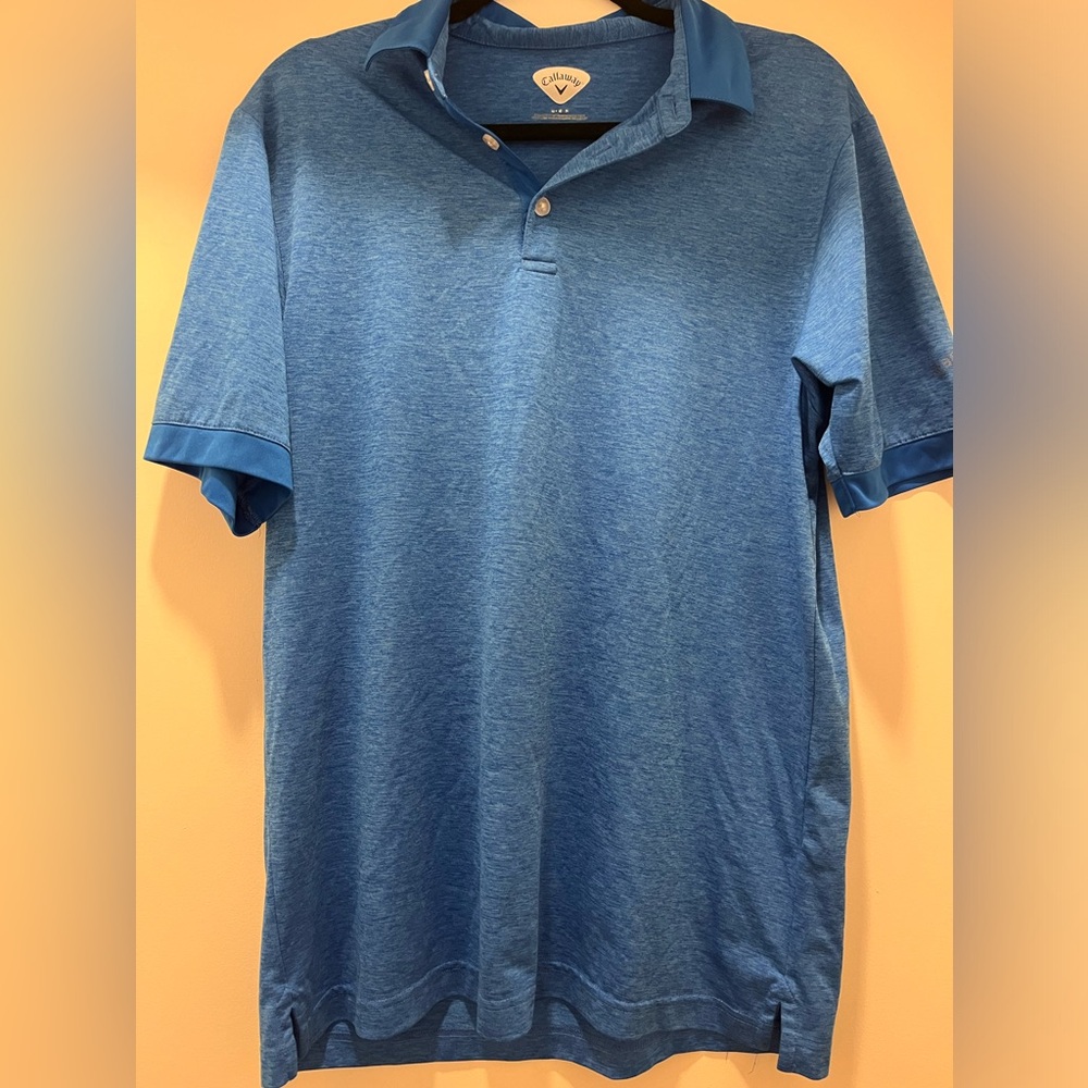 Men’s Medium Blue Callaway Short Sleeve Polo